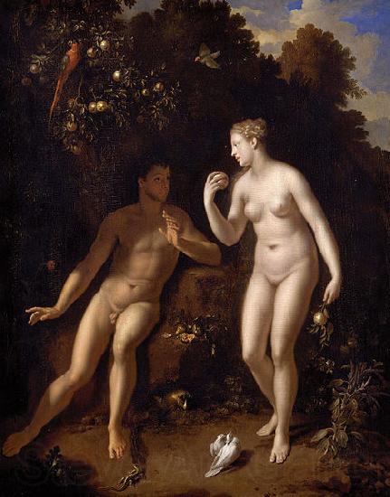 Adriaen van der werff Adam and Eve. Spain oil painting art